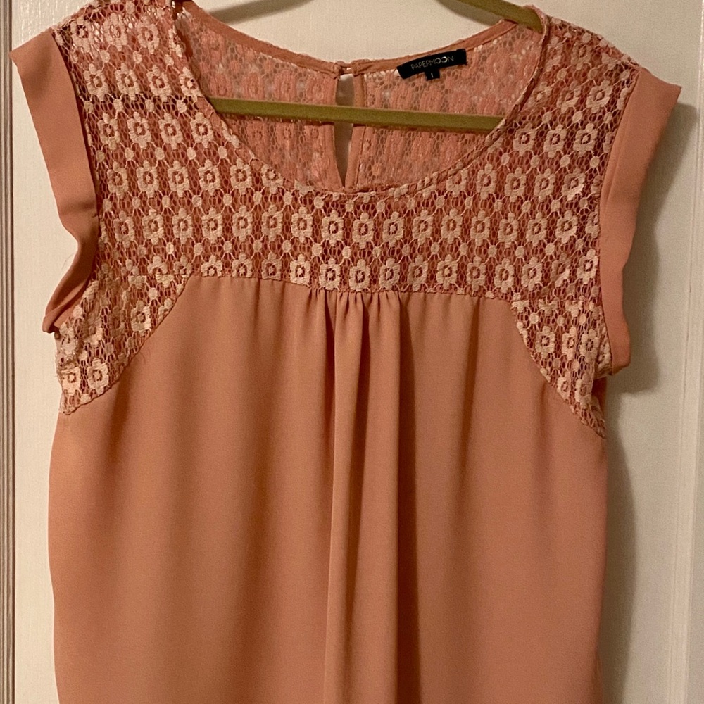 Pink Lace Blouse